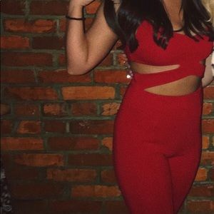 ❌SOLD❌ Tiger Mist cutout jumpsuit. Size medium